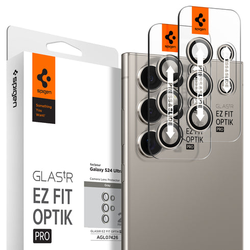 Protector de lente Spigen Galaxy S24 Ultra – Optik Pro EZ Fit (paquete de 2)